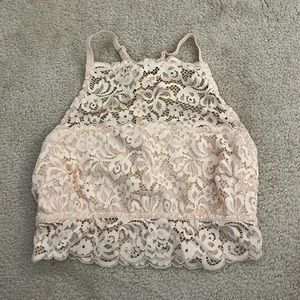 Lace High Neck Bralette